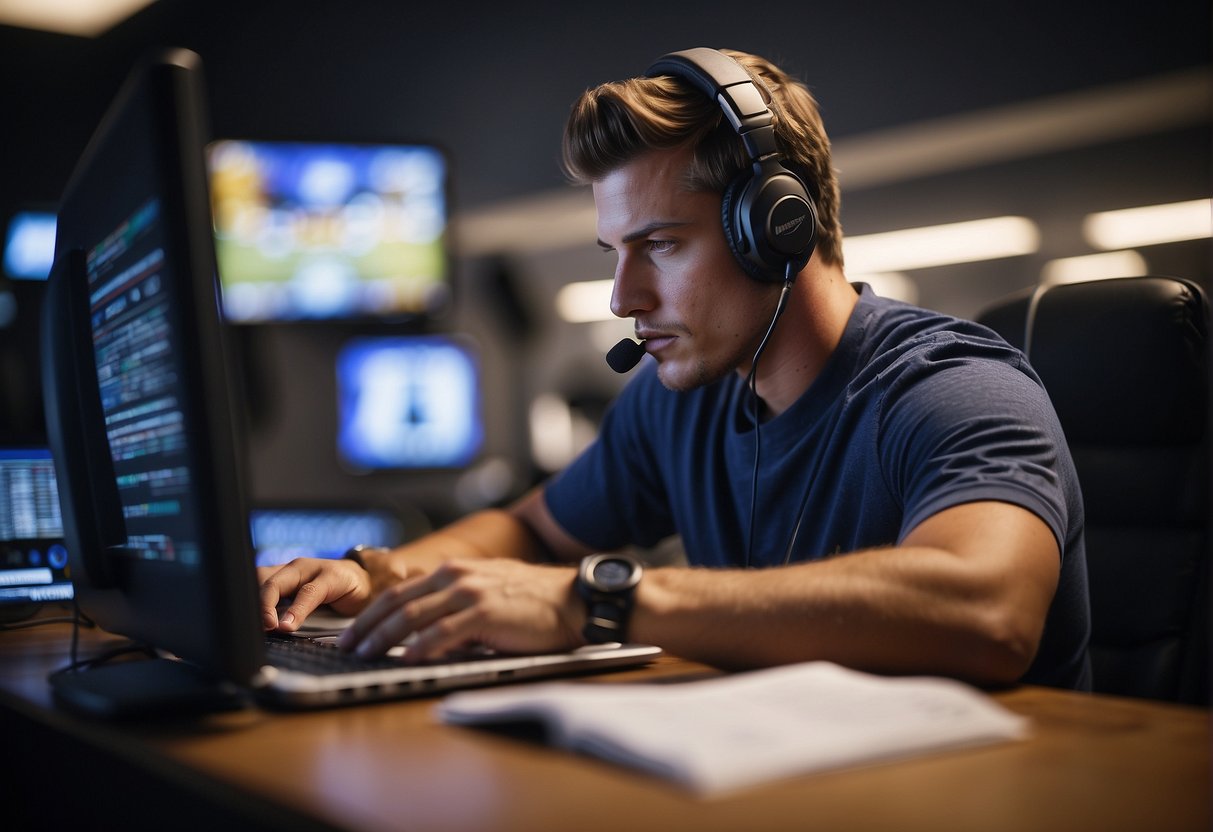 A sports media major researching, writing, and editing sports news articles for a digital platform