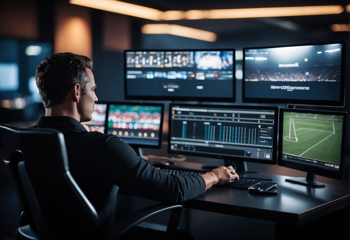 A modern sports media technology setup follows industry standards and best practices, featuring advanced equipment and seamless integration