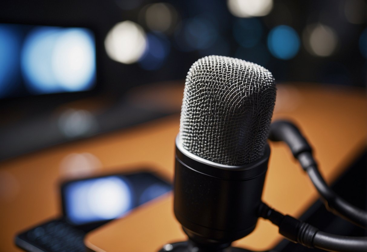 A podcast host schedules sports shows, interacting with sports personalities and discussing insights